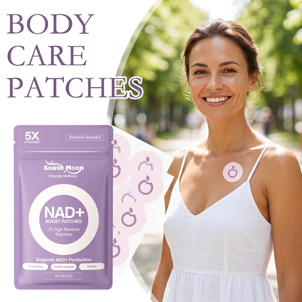 Health Wellness & Psychology - 30 قطعة من لاصقات NAD+ المنشطة