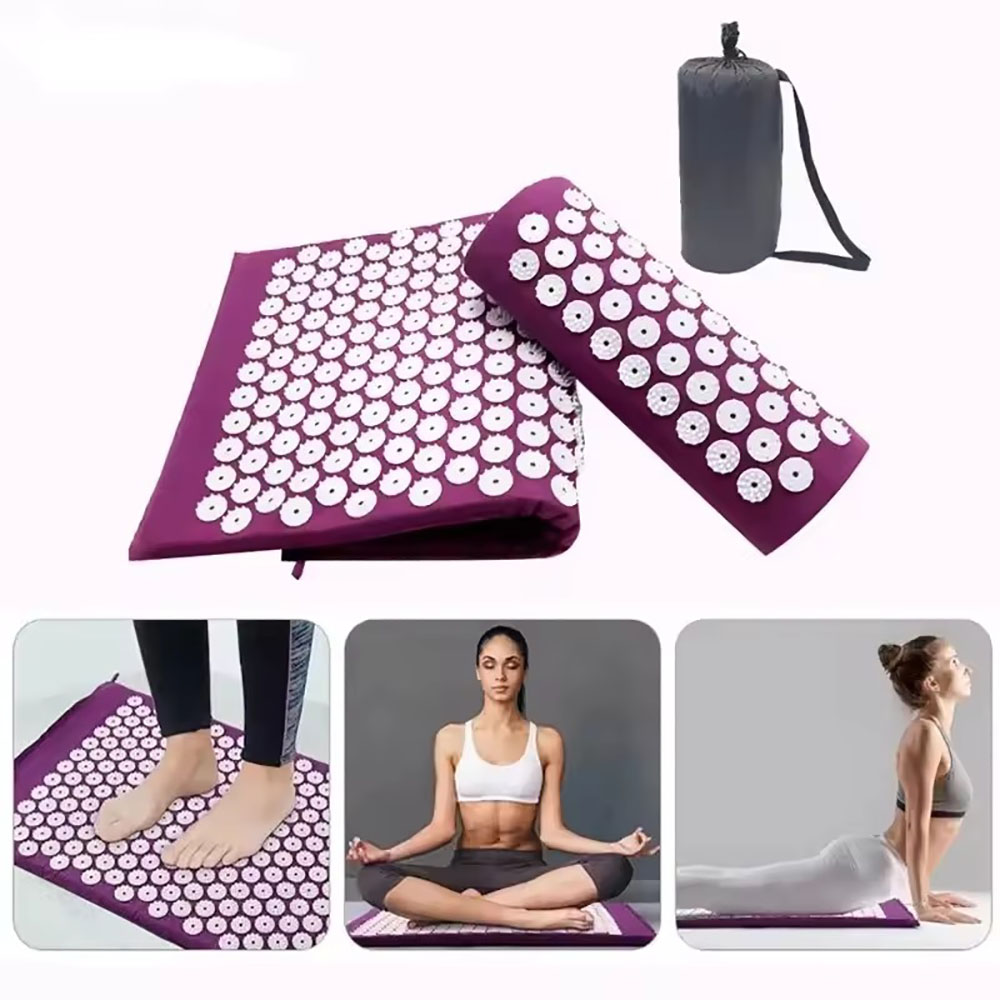 Acupressure Mat Set - وسادة تدليك، حصيرة تدليك لليوجا والوخز