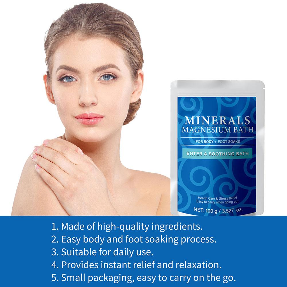 Bath Salts Magnesium - 100 جرام من ملح الاستحمام العضوي