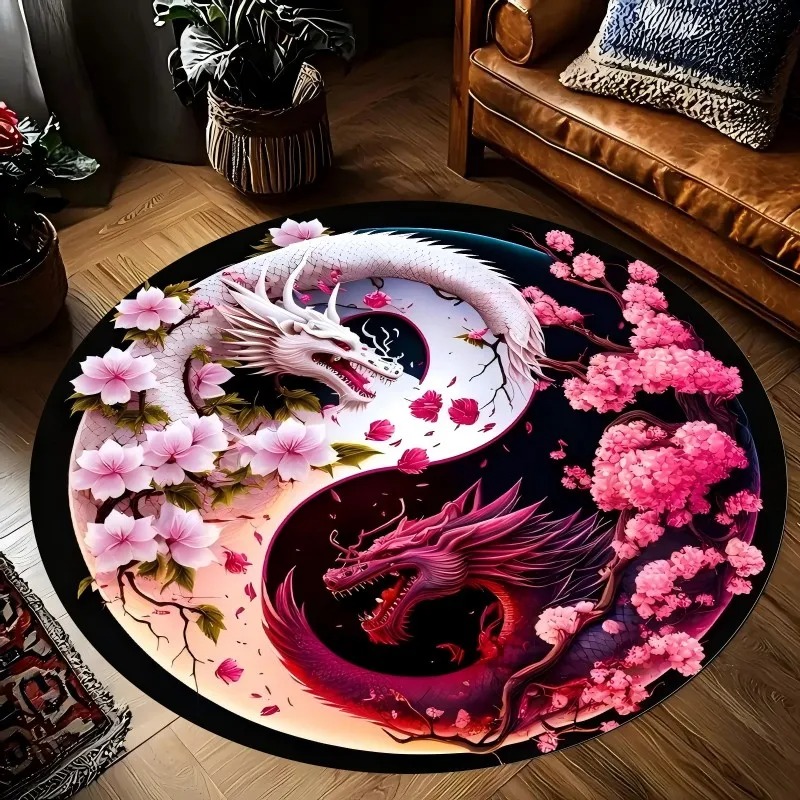 Acupressure Mat Set - سجادة Dragon Yin Yang للديكور، سجادة