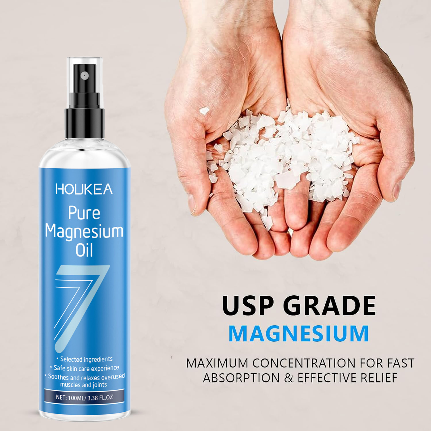 رذاذ زيت المغنيسيوم النقي، كلو - مراجعة Bath Salts Magnesium وسعره