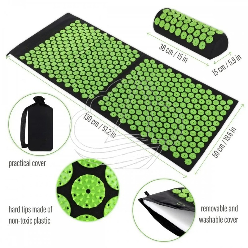 مجموعة حصيرة تدليك بالضغط على  - مراجعة Acupressure Mat Set وسعره
