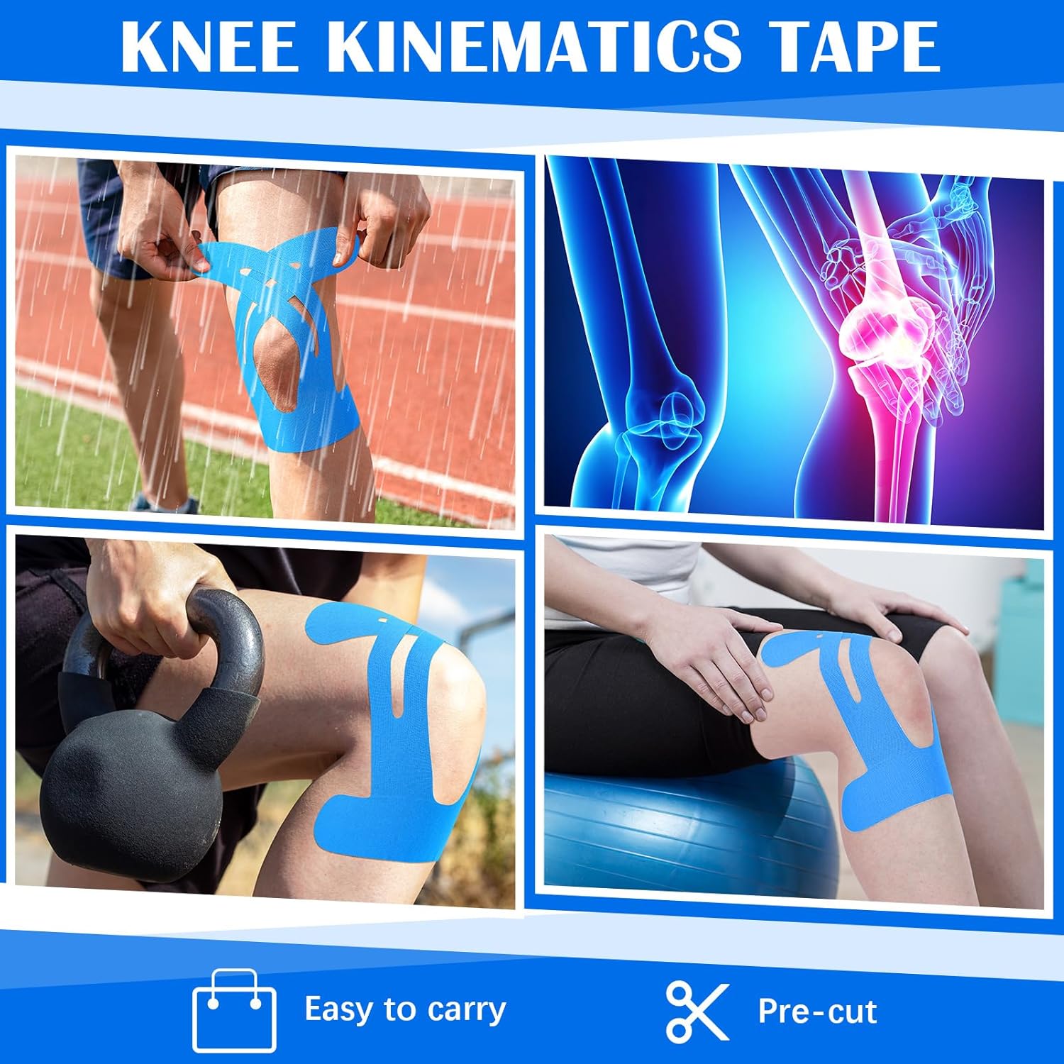 10 قطعة شريط علم الحركة مسبق ا - مراجعة Kinesiology Tape Sports وسعره