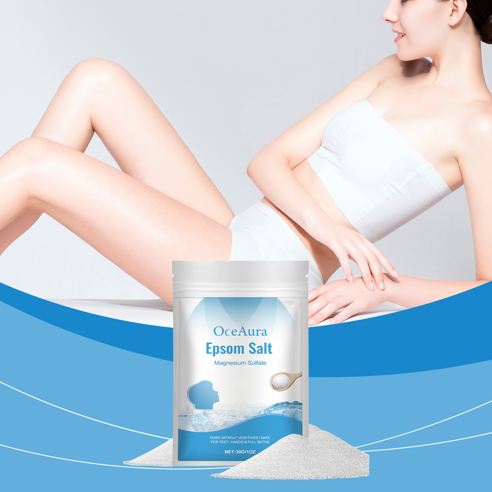 Epsom Salt حمام ومنتجات الاستح - مراجعة Bath Salts Magnesium وسعره