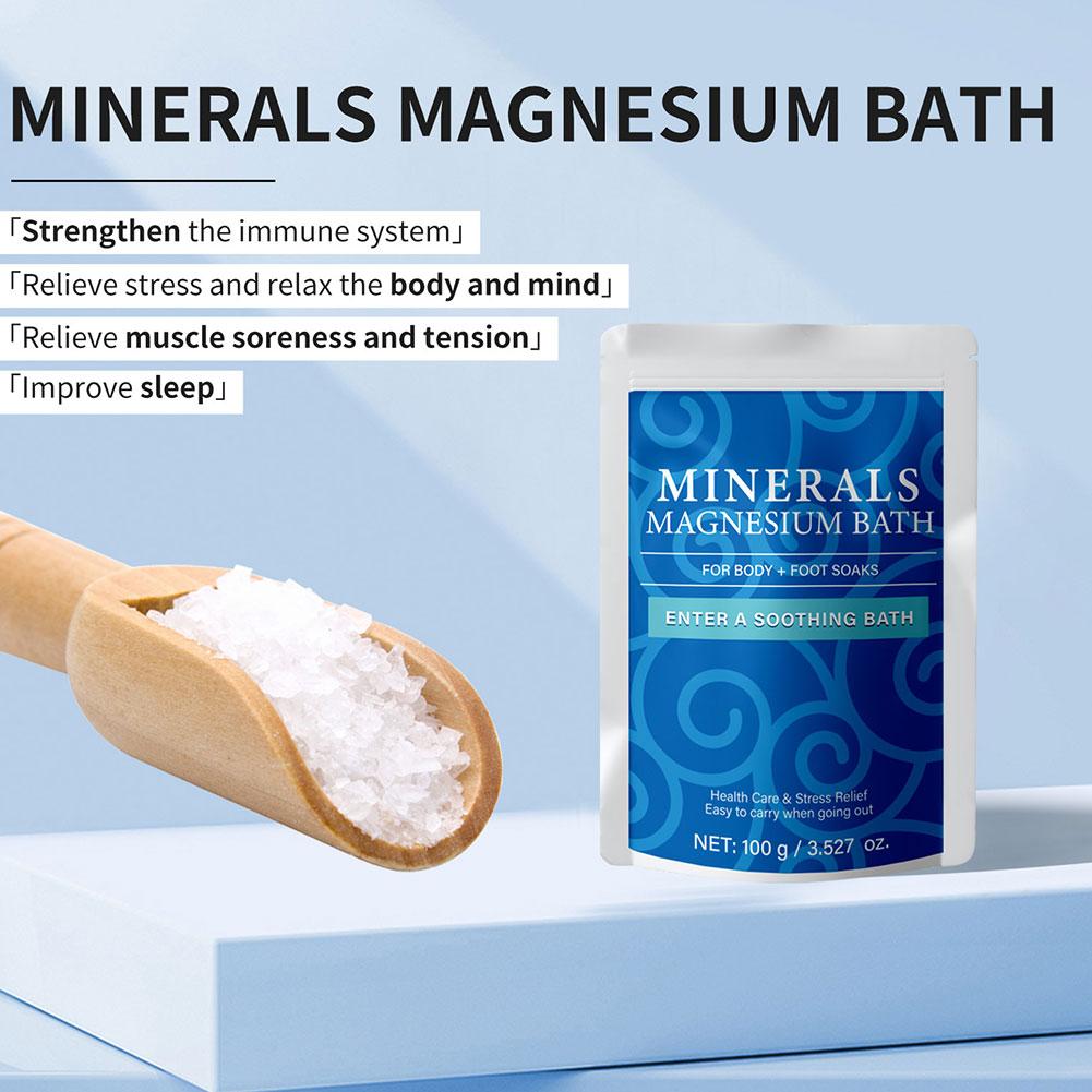 100 جرام من ملح الاستحمام العض - مراجعة Bath Salts Magnesium وسعره