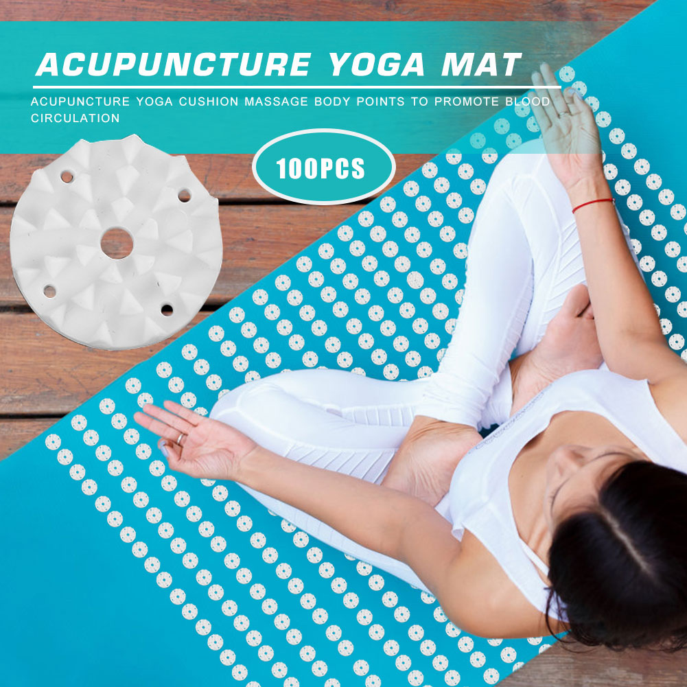 100 قطعة/مجموعة حصيرة يوغا بتص - مراجعة Acupressure Mat Set وسعره